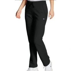 Women's Champion Powerblend Open Bottom Fleece Sweatpants Black -Champion Sales unnamed file 186
