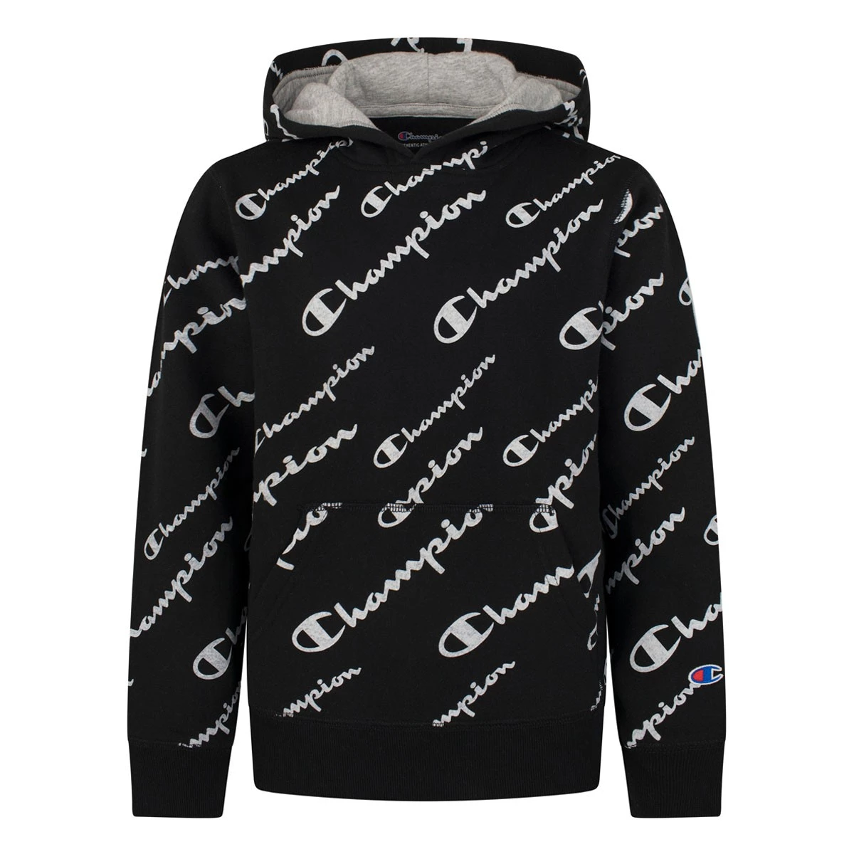 Boys' Champion All Over Print Script Hoodie Orange 4 Boys' Champion All Over Print Script Hoodie Orange - Image 2