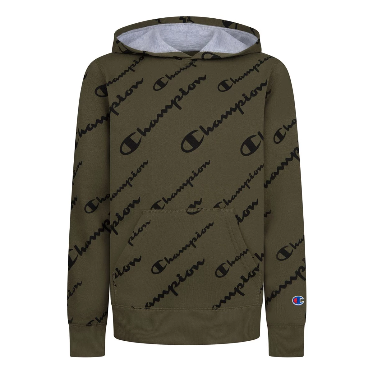 Boys' Champion All Over Print Script Hoodie Orange 5 Boys' Champion All Over Print Script Hoodie Orange - Image 3