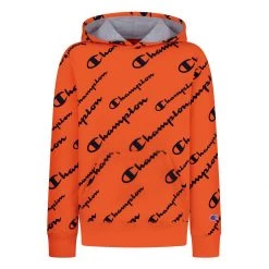 Boys' Champion All Over Print Script Hoodie Orange 10 Boys' Champion All Over Print Script Hoodie Orange -Champion Sales unnamed file 215