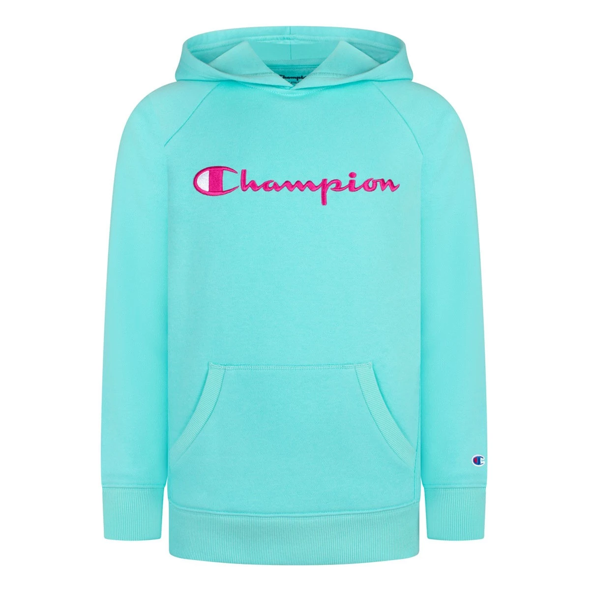 Girls' Champion Raglan Hoodie Black 3 Girls' Champion Raglan Hoodie Black