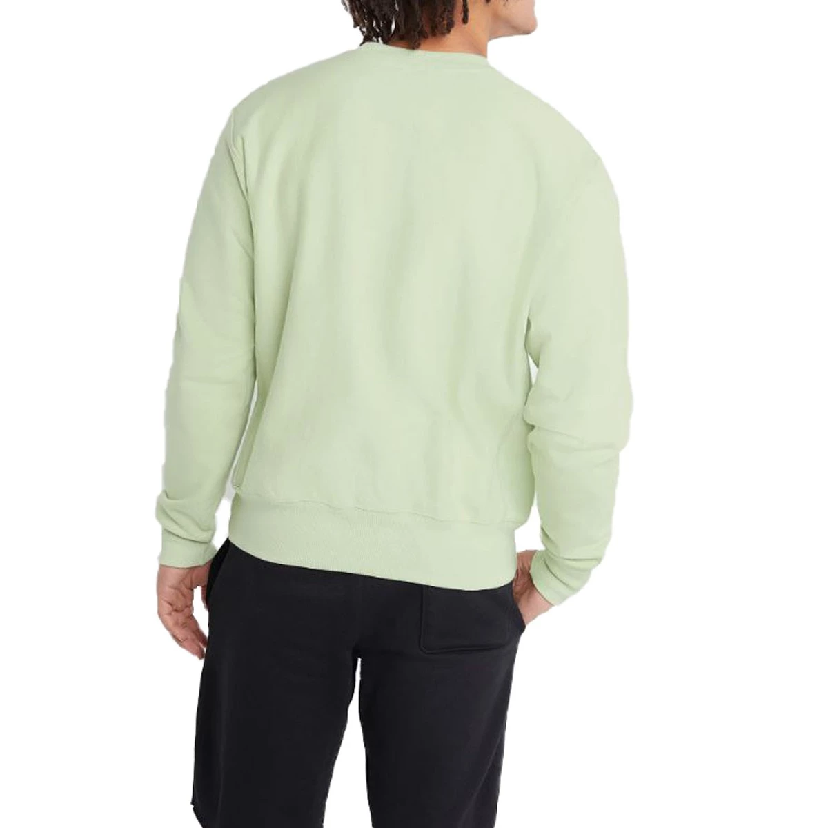 Men's Champion Reverse Weave Crew Olive 4 Men's Champion Reverse Weave Crew Olive - Image 2