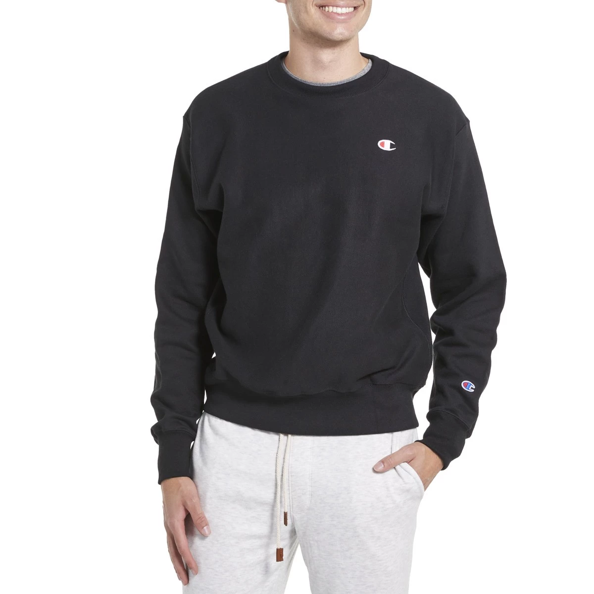 Men's Champion Reverse Weave Crew Olive 5 Men's Champion Reverse Weave Crew Olive - Image 3