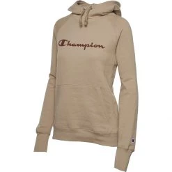 Women's Champion Powerblend Script Graphic Hoodie Venture Pink -Champion Sales unnamed file 259