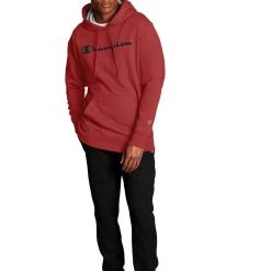 Men's Champion Graphic Powerblend Script Logo Hoodie White -Champion Sales unnamed file 270