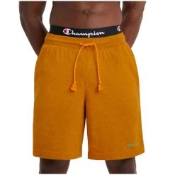 Men's Champion Middleweight Overdye Jersey Lounge Shorts Capri Orange Heather -Champion Sales unnamed file 282