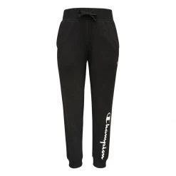 Girls' Champion Classic Script French Terry Joggers Black