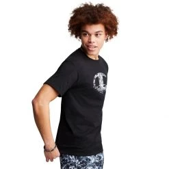 Men's Champion Wave Logo Classic Graphic T-Shirt Royal/yellow -Champion Sales unnamed file 298