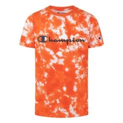 Boys' Champion Crush Dye T-Shirt Orange