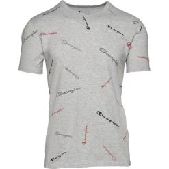 Men's Champion Classic Logo All Over T-Shirt White -Champion Sales unnamed file 379