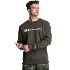 Men's Champion Powerblend Graphic Crewneck Sweatshirt Oxford Grey -Champion Sales unnamed file 405