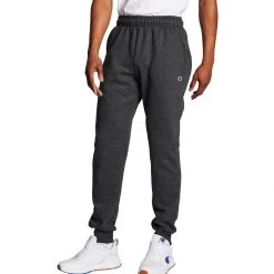 Men's Champion Powerblend Retro Fleece Joggers Granite Heather -Champion Sales unnamed file 416
