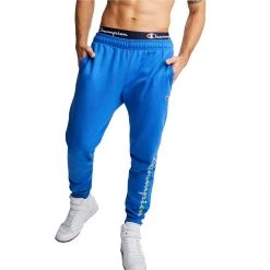 Men's Champion Powerblend Vertical Graphic Joggers Royal -Champion Sales unnamed file 428