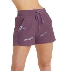 Women's Champion Reverse Weave Heavyweight Graphic Lounge Shorts Buttered Popcorn -Champion Sales unnamed file 443