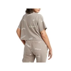 Women's Champion Small Graphic Logo Cropped Heritage Crop Top Buttered Popcorn -Champion Sales unnamed file 452