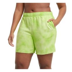 Women's Champion Fleece Dye Lounge Shorts Crush Dye Fresh Teal -Champion Sales unnamed file 485