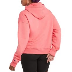 Women's Champion Powerblend Relaxed Brush Strike Script Graphic Hoodie Pinky Peach -Champion Sales unnamed file 512