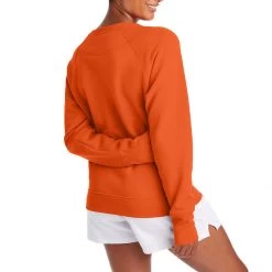 Women's Champion Powerblend Boyfriend Script Logo Graphic Crew Dark Berry Purple -Champion Sales unnamed file 540