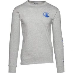 Men's Champion Classic Wave Logo Long Sleeve T-Shirt Bright Royal