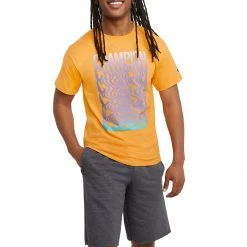 Men's Champion Melting Graphic Classic Graphic T-Shirt Black -Champion Sales unnamed file 572