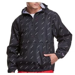 Men's Champion Stadium Packable All Over Print Anorak Champion Legend Black -Champion Sales unnamed file 578