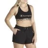 Women's Champion Authentic Animal Print Sports Bra Black Zebra