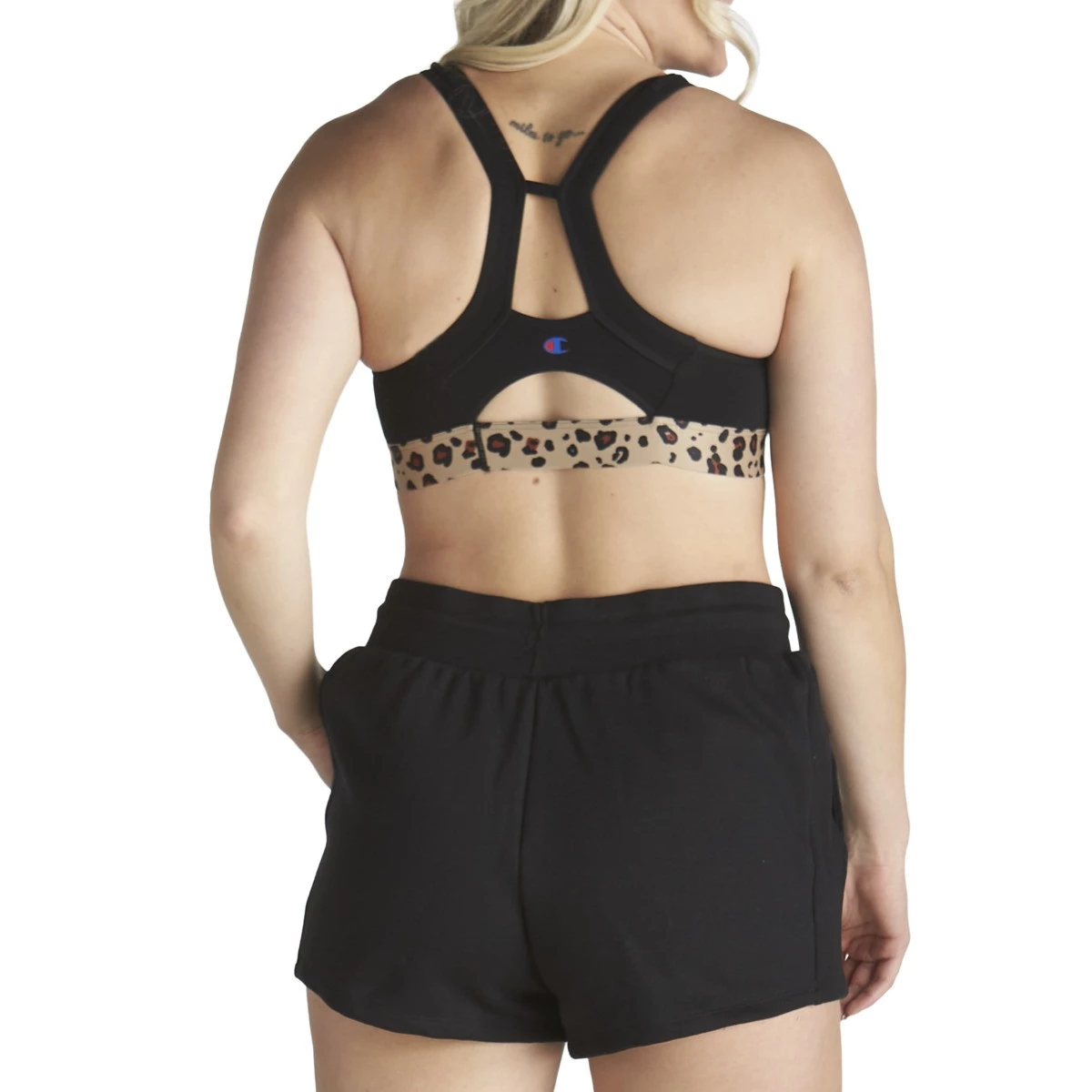 Women's Champion Authentic Animal Print Sports Bra Black Zebra 5 Women's Champion Authentic Animal Print Sports Bra Black Zebra - Image 3