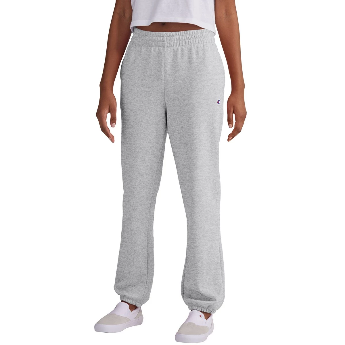 Women's Champion Powerblend Boyfriend Joggers Oxford Grey 7 Women's Champion Powerblend Boyfriend Joggers Oxford Grey - Image 5