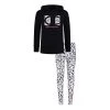 Toddler Girls' Champion Leopard Hoodie And Leggings Set Black