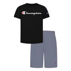 Boys' Champion Classic Script T-Shirt And Shorts Set Oxford -Champion Sales unnamed file 641