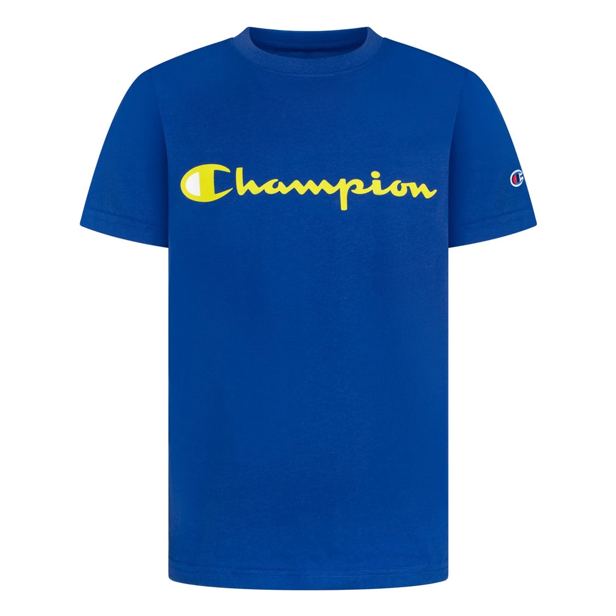 Champion/Beluga Boys' Champion Classic Script T-Shirt Green Reef 3 Champion/Beluga Boys' Champion Classic Script T-Shirt Green Reef