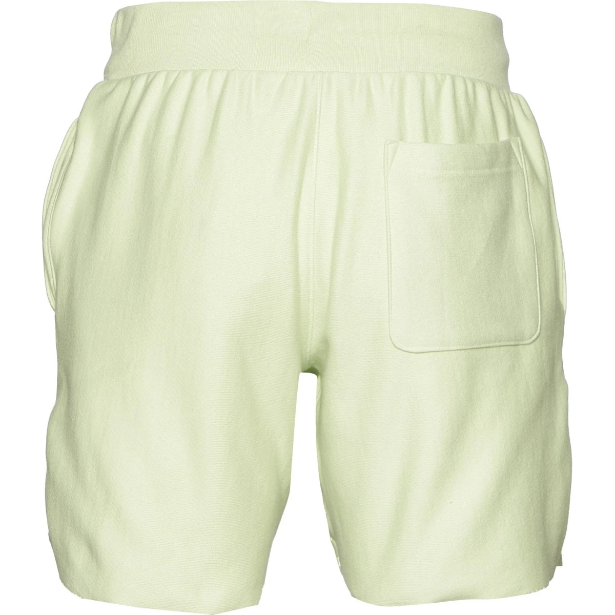 Men's Champion Patch Logo Reverse Weave Cut Off Lounge Shorts Tinted Lavender 5 Men's Champion Patch Logo Reverse Weave Cut Off Lounge Shorts Tinted Lavender - Image 3