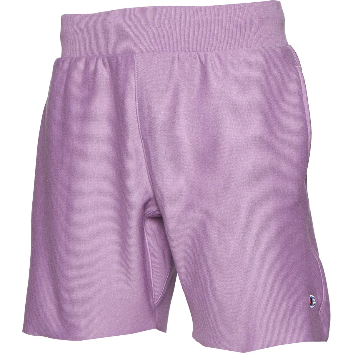 Men's Champion Patch Logo Reverse Weave Cut Off Lounge Shorts Tinted Lavender 9 Men's Champion Patch Logo Reverse Weave Cut Off Lounge Shorts Tinted Lavender - Image 7