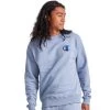 Men's Champion Powerblend Large C Crewneck Sweatshirt Blue Pale -Champion Sales unnamed file 714