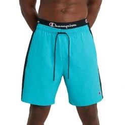 Men's Champion Vetical Graphic Hybrid Shorts Electric Cyan Black -Champion Sales unnamed file 721