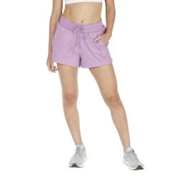 Women's Champion Reverse Weave Small Graphic Heavyweight Lounge Shorts Tinted Lavendar -Champion Sales unnamed file 772