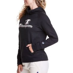 Women's Champion Powerblend Drop Shadow Graphic Classic Fleece Hoodie Black -Champion Sales unnamed file 785