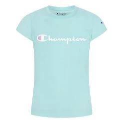Girls' Champion Signature Script T-Shirt Ice -Champion Sales unnamed file 799