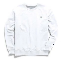 Men's Champion Powerblend Pullover Crew White -Champion Sales unnamed file 81