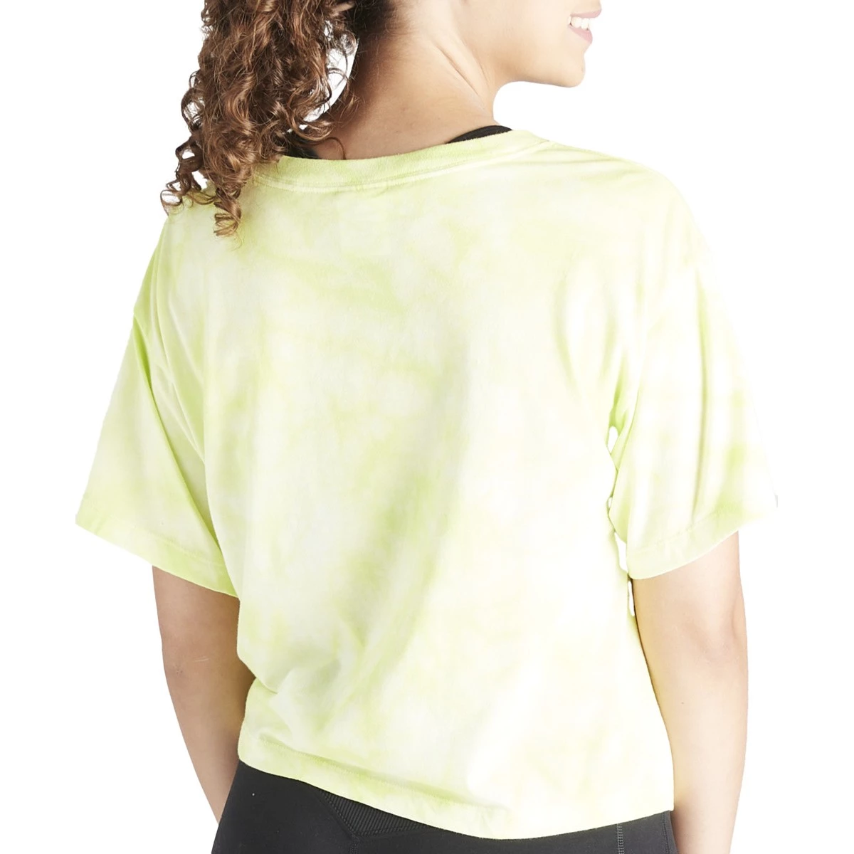 Women's Champion Space Dye Cropped T-Shirt Crush Dye Pinky Peach 7 Women's Champion Space Dye Cropped T-Shirt Crush Dye Pinky Peach - Image 5