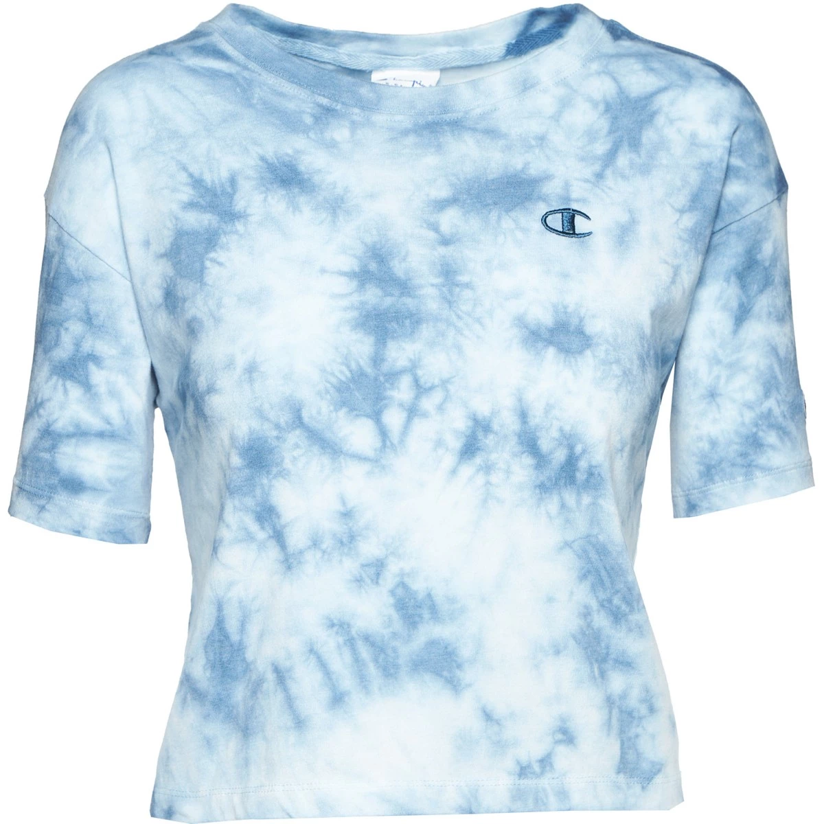 Women's Champion Space Dye Cropped T-Shirt Crush Dye Pinky Peach 8 Women's Champion Space Dye Cropped T-Shirt Crush Dye Pinky Peach - Image 6