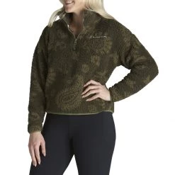 Women's Champion Cozy High Pile Sherpa 1/4 Zip Venture Pink -Champion Sales unnamed file 848