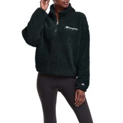 Women's Champion Cozy High Pile Sherpa 1/4 Zip Venture Pink -Champion Sales unnamed file 850