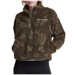 Women's Champion Cozy High Pile Sherpa 1/4 Zip Venture Pink -Champion Sales unnamed file 851