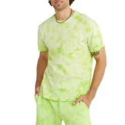 Men's Champion Crush Dye Classic T-Shirt Crush Dye Sweet Green -Champion Sales unnamed file 864