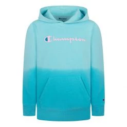 Girls' Champion Dip Dye Hoodie Ice Blue -Champion Sales unnamed file 879
