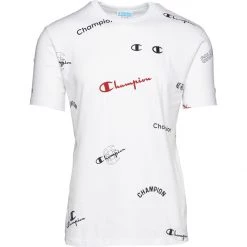Men's Champion Heritage Logo All Over T-Shirt White