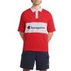 Men's Champion Middleweight Script Logo Rugby Polo White Oxford Grey -Champion Sales unnamed file 886