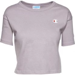 Women's Champion Heritage Overlap Ink Graphic Cropped T-Shirt Vintage Mauve -Champion Sales unnamed file 897