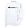Men's Champion Powerblend Script Graphic Pullover White